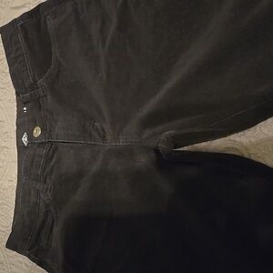 Womens black corduroy pants.